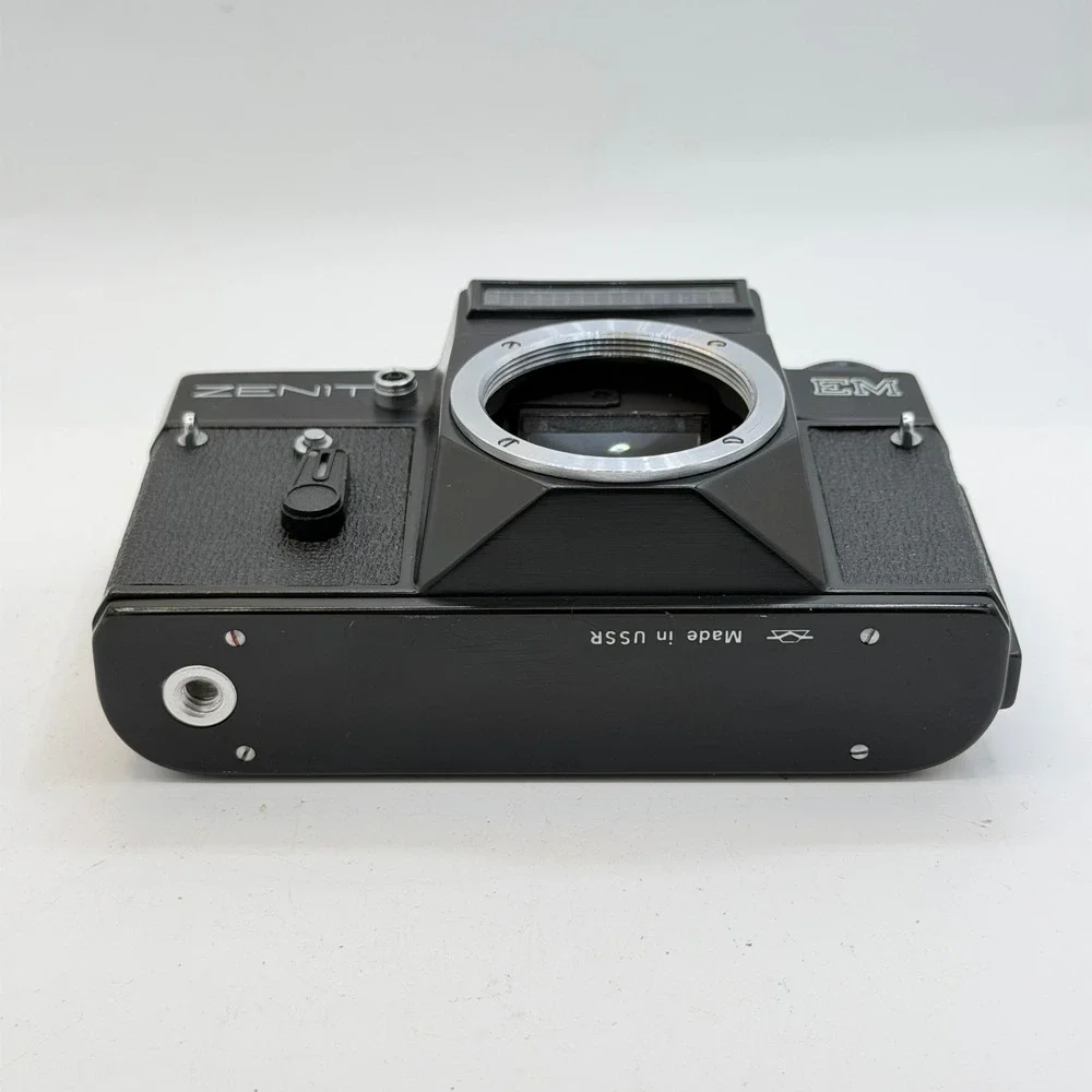 Zenit EM 35mm SLR Film Camera Body 1980 Black Soviet USSR TESTED - **READ**